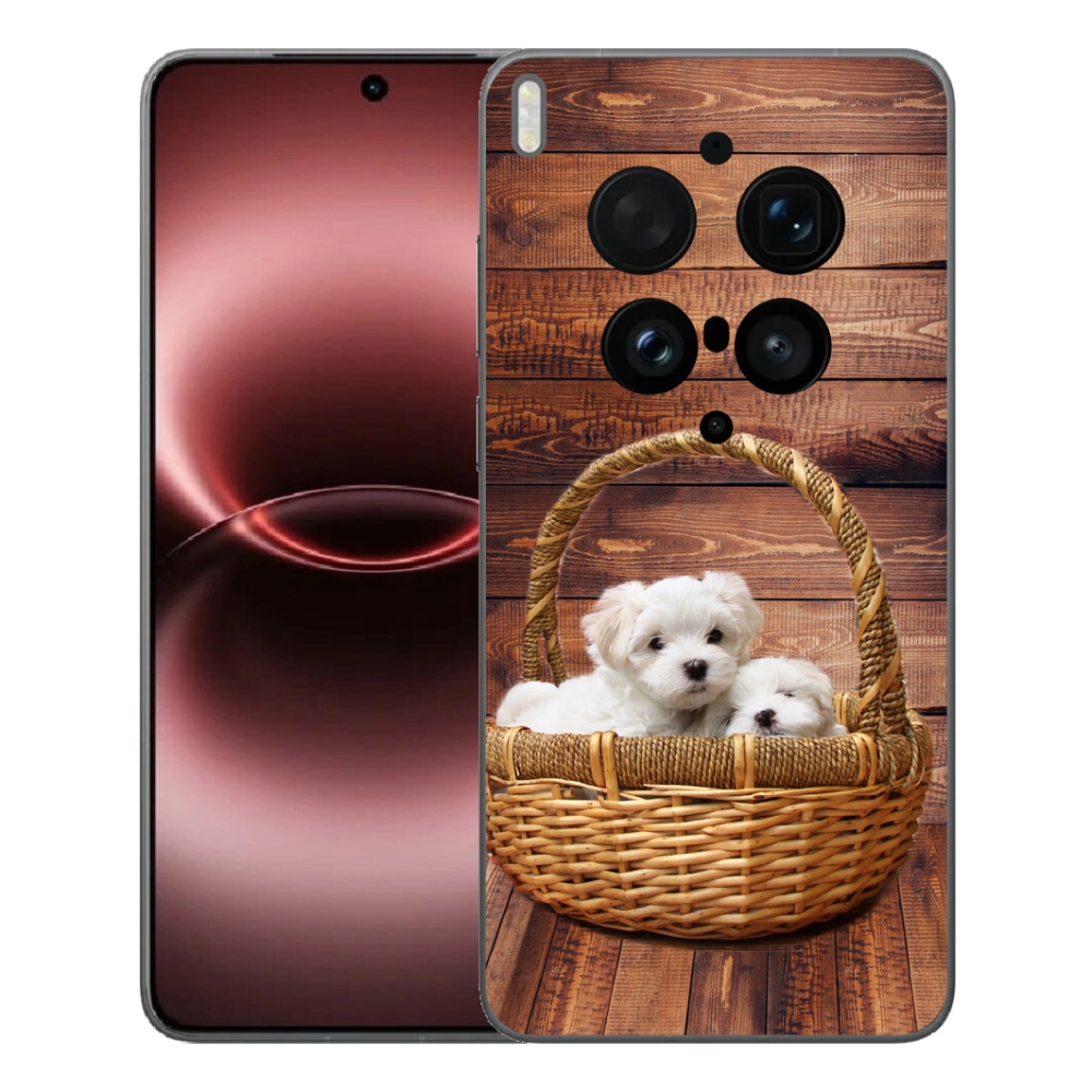Gélový kryt mmCase na Vivo X300 Ultra - šteniatka