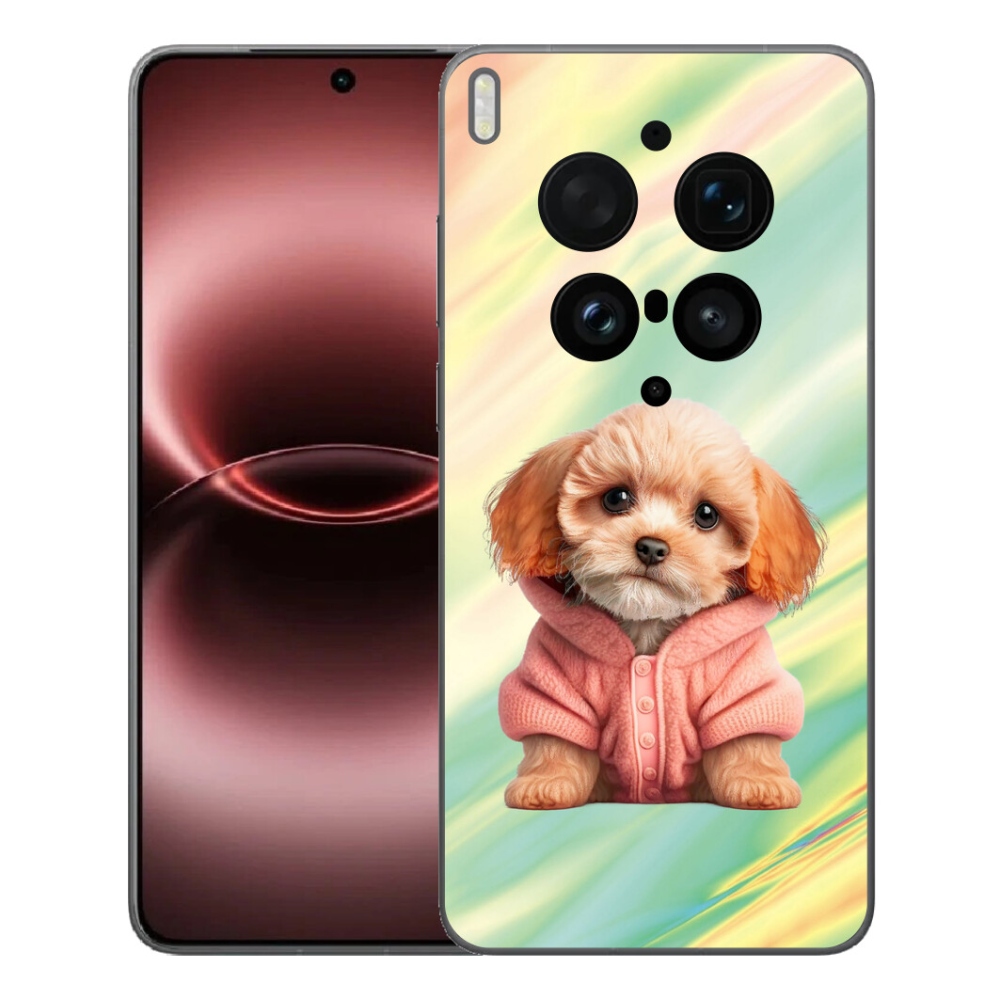 Gélový kryt mmCase na Vivo X300 Ultra - šteňa vo svetri
