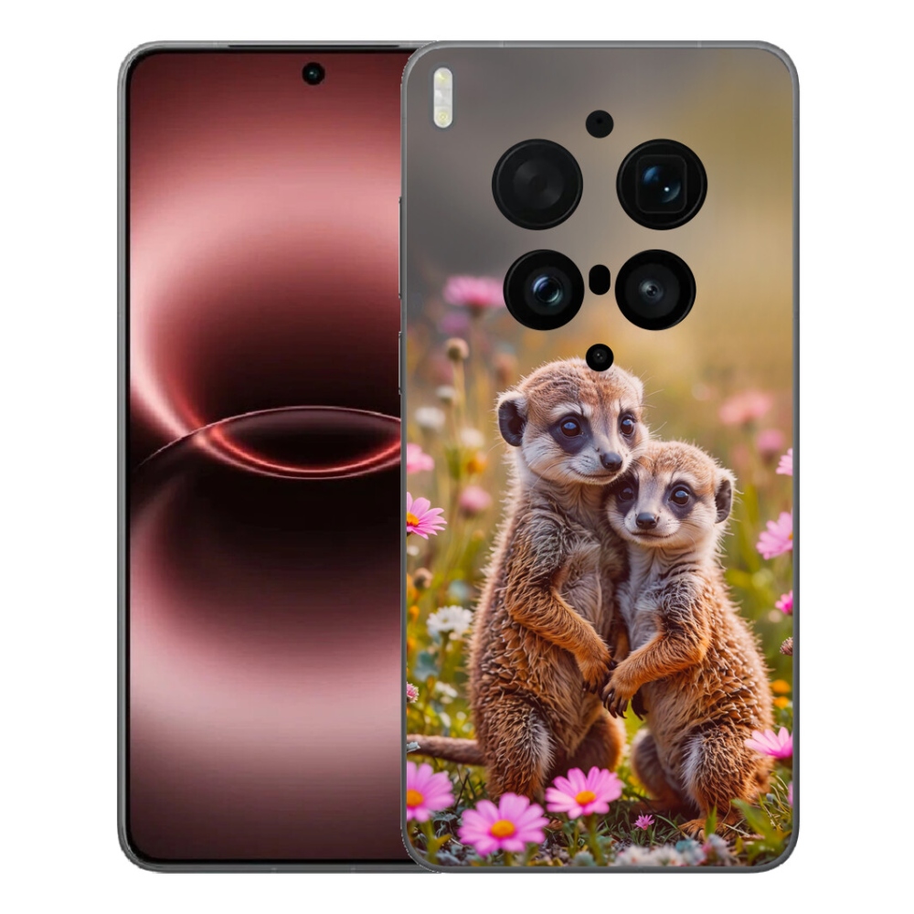Gélový kryt mmCase na Vivo X300 Ultra - surikatí duo