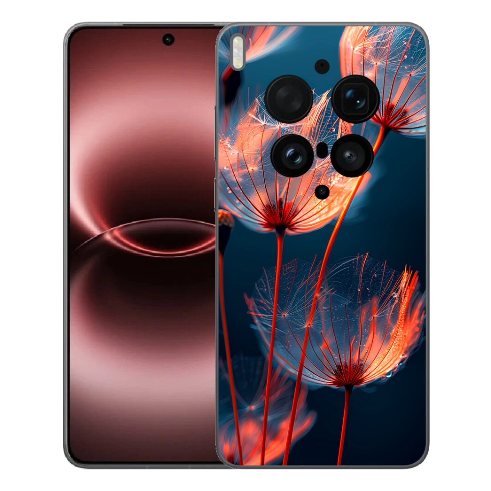 Gélový kryt mmCase na Vivo X300 Ultra - svetielkujúce páperie