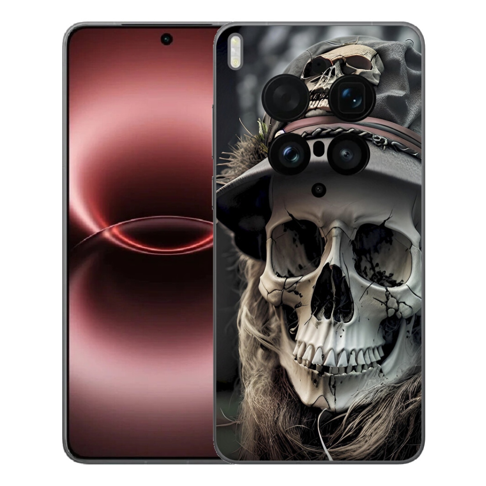 Gélový kryt mmCase na Vivo X300 Ultra - temná lebka