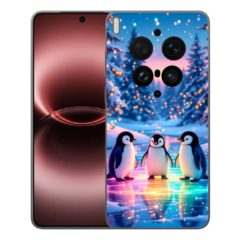 Gélový kryt mmCase na Vivo X300 Ultra - tučniaky