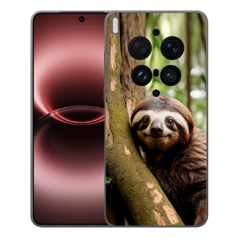 Gélový kryt mmCase na Vivo X300 Ultra - usmievavý leňochod