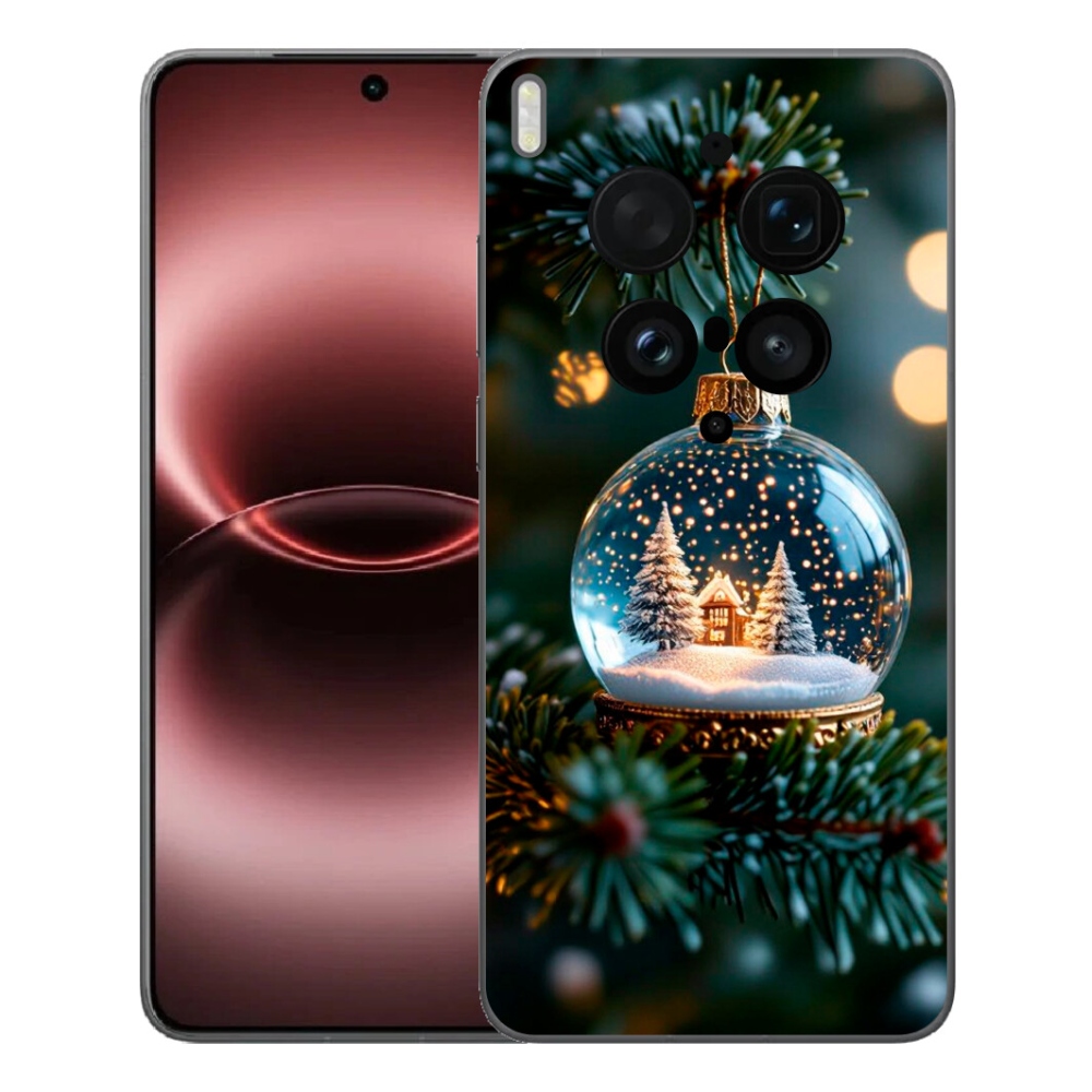 Gélový kryt mmCase na Vivo X300 Ultra - vianočné gule 2