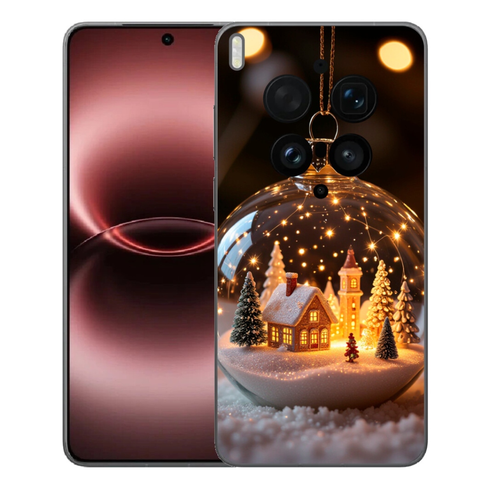 Gélový kryt mmCase na Vivo X300 Ultra - vianočné gule 3