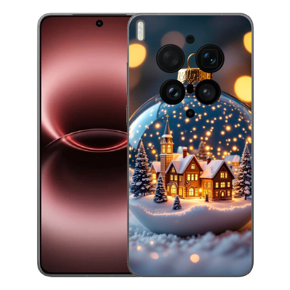 Gélový kryt mmCase na Vivo X300 Ultra - vianočné gule 4