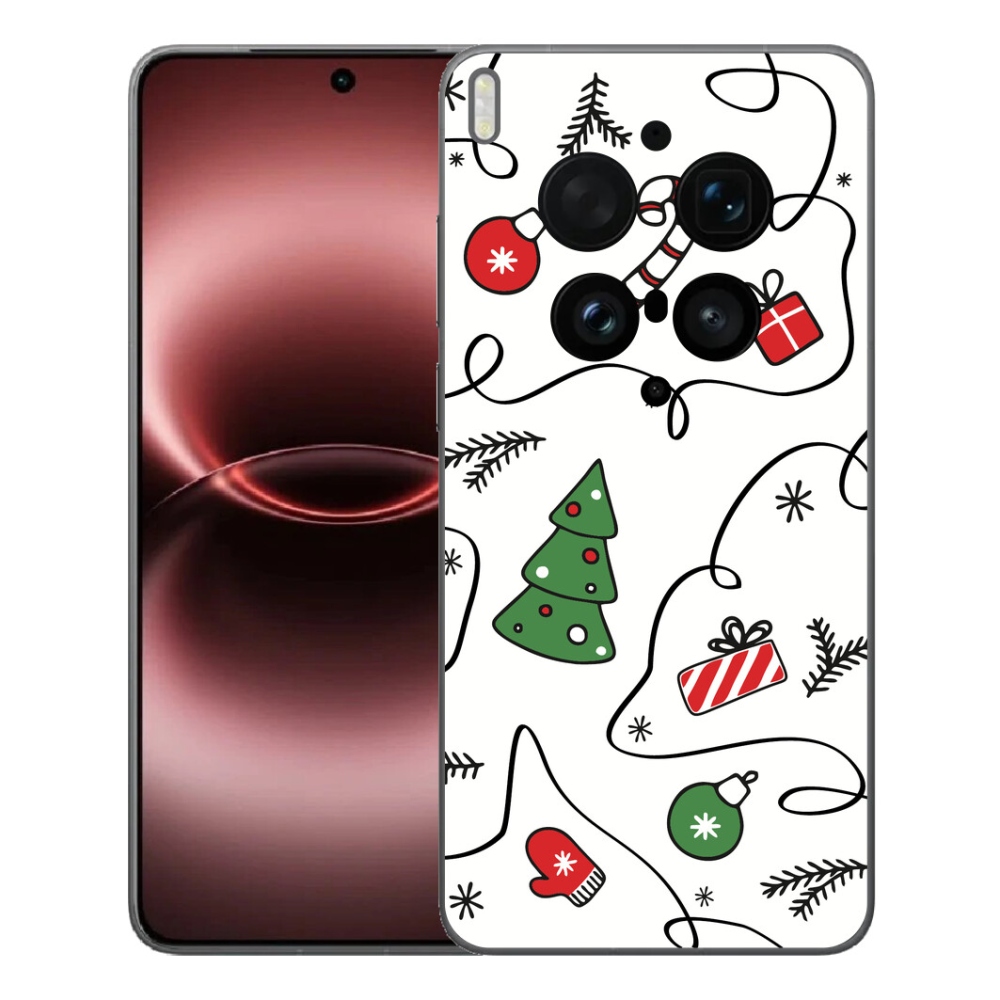 Gélový kryt mmCase na Vivo X300 Ultra - vianočné motívy