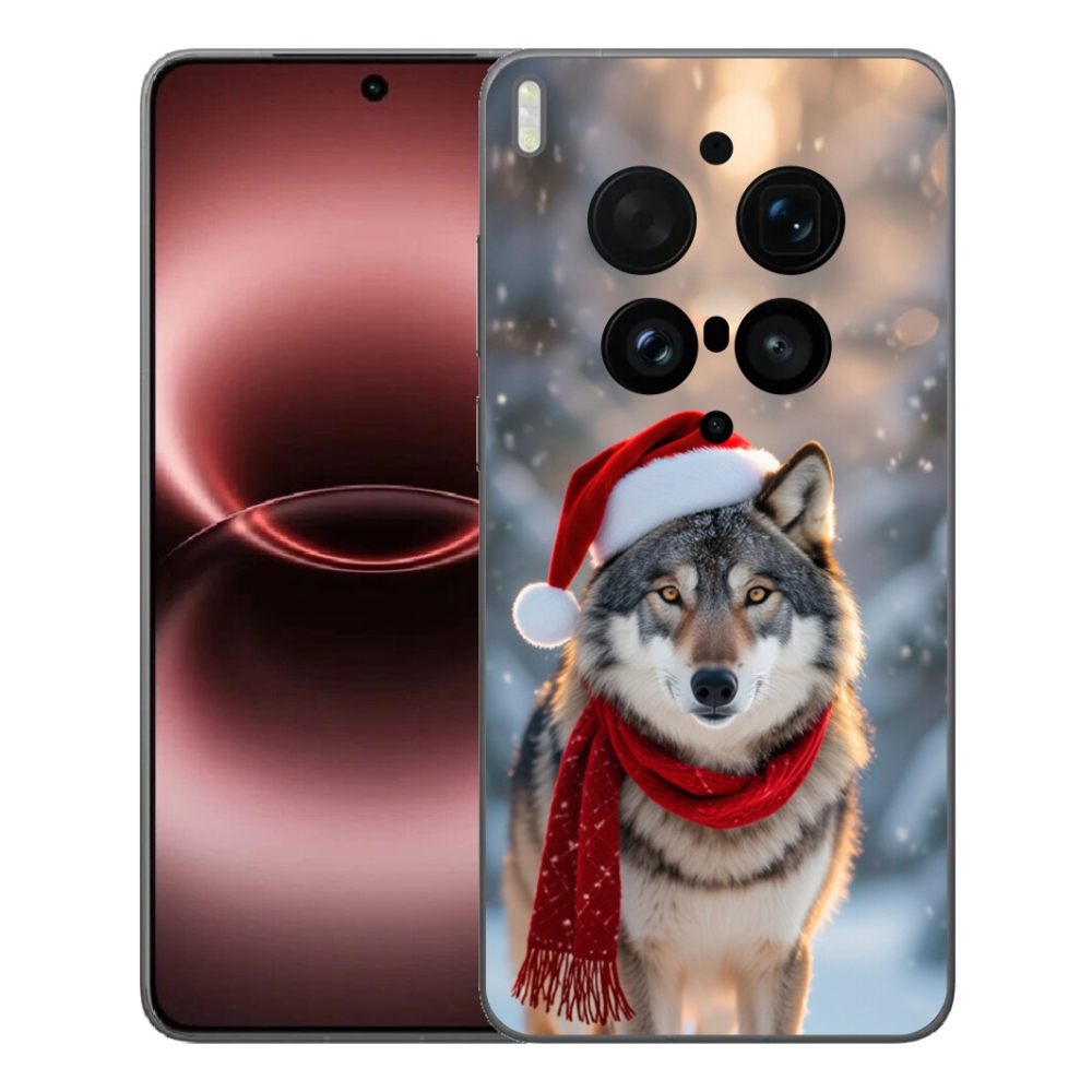 Gélový kryt mmCase na Vivo X300 Ultra - vianočný vlk
