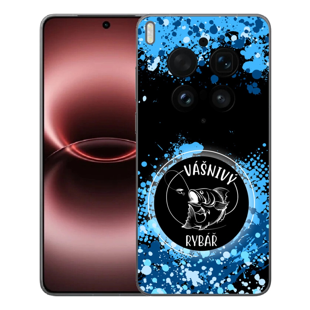 Gélový kryt mmCase na Vivo X300 Ultra - vášnivý rybár čierne pozadie