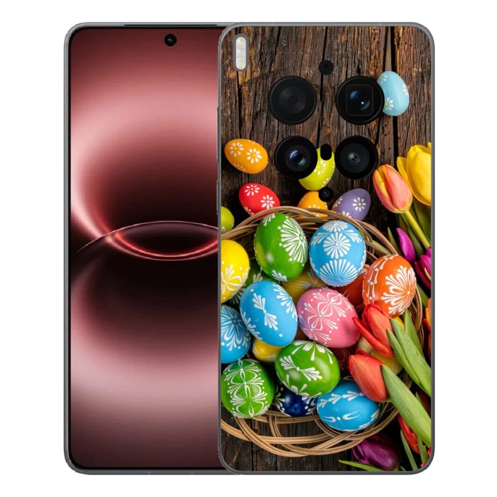 Gélový kryt mmCase na Vivo X300 Ultra - veľkonočné vajíčka