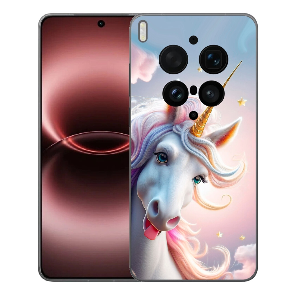 Gélový kryt mmCase na Vivo X300 Ultra - veselý jednorožec