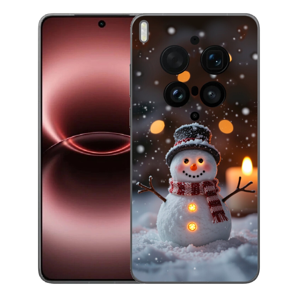 Gélový kryt mmCase na Vivo X300 Ultra - veselý snehuliak