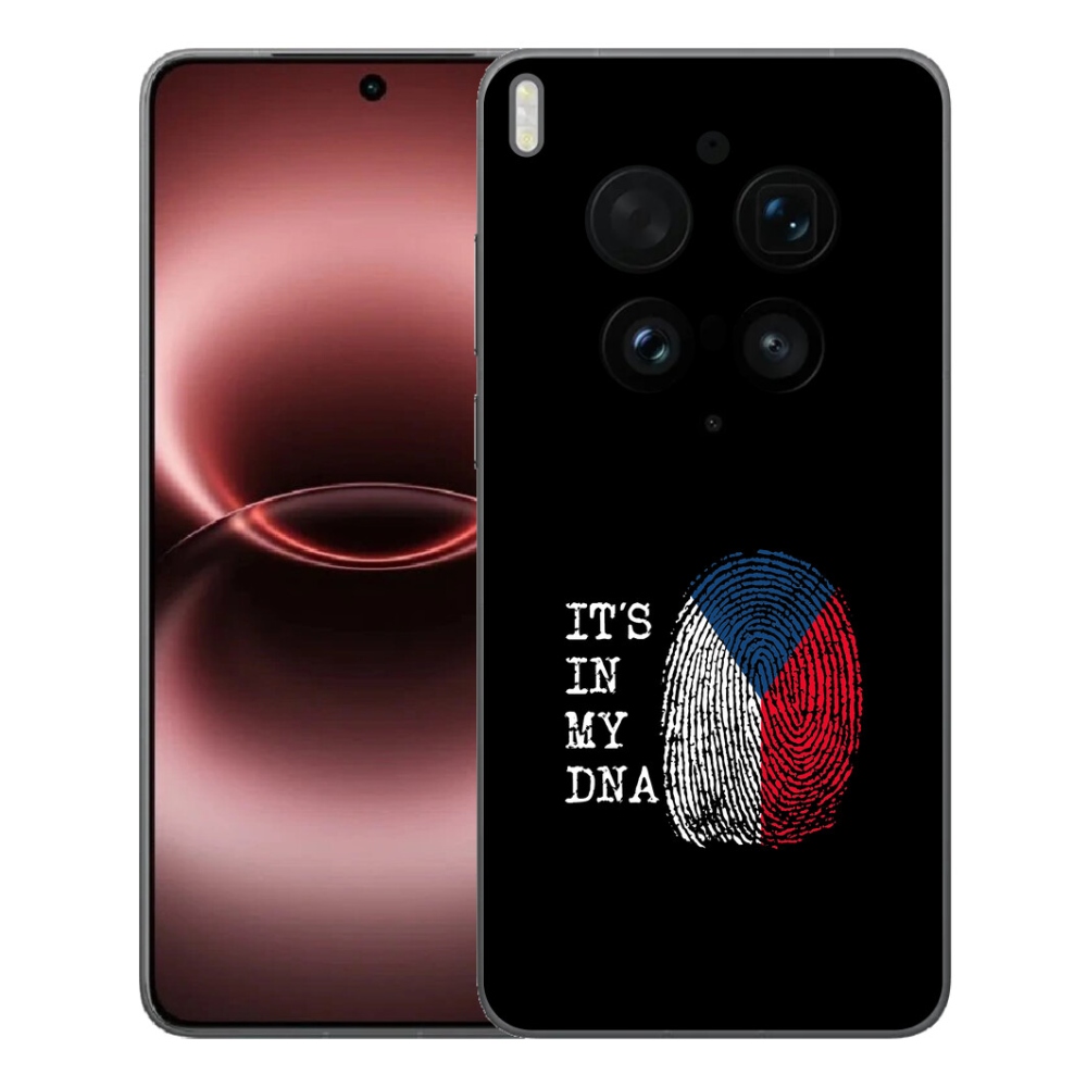 Gélový kryt mmCase na Vivo X300 Ultra - vlajka odtlačok prsta čierne pozadie