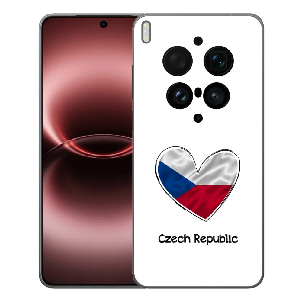 Gélový kryt mmCase na Vivo X300 Ultra - vlajka srdca biele pozadie
