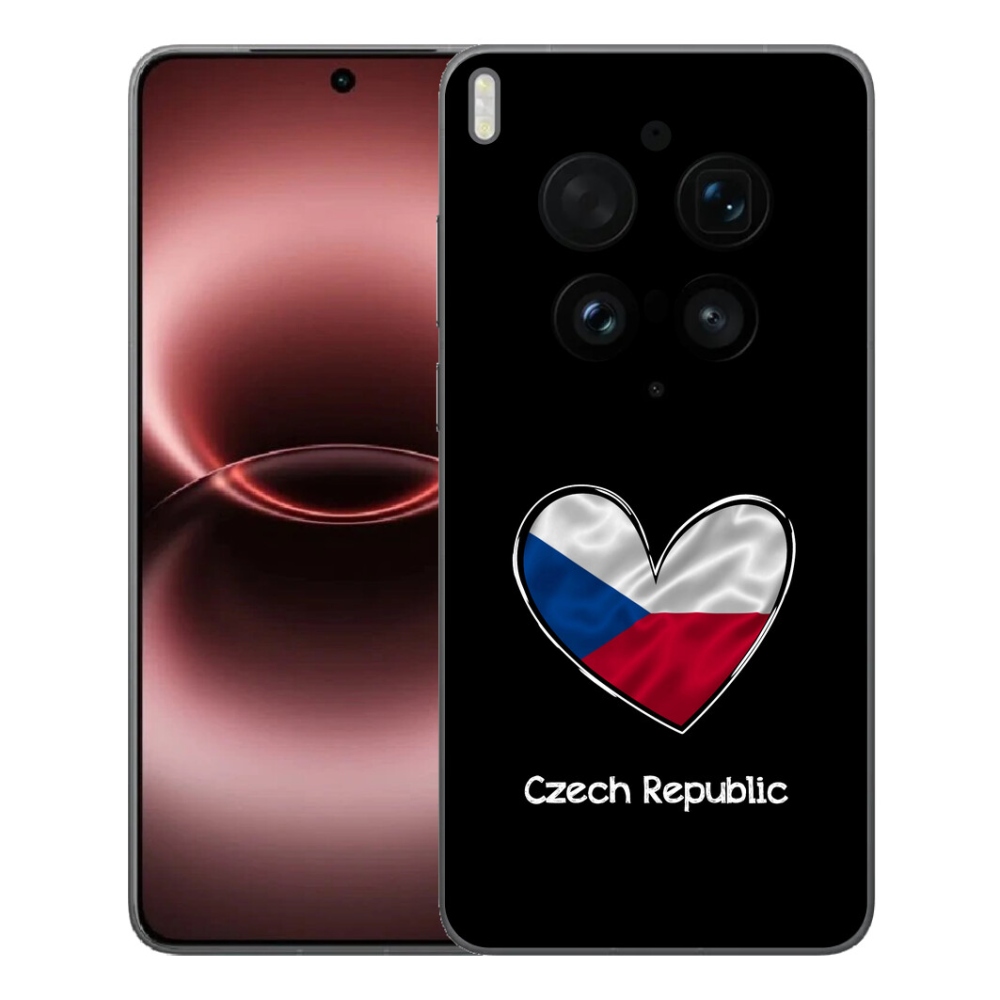 Gélový kryt mmCase na Vivo X300 Ultra - vlajka srdca čierne pozadie