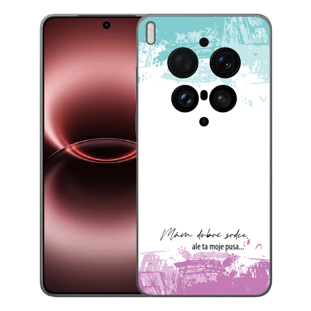 Gélový kryt mmCase na Vivo X300 Ultra - vtipný text 3 biele pozadie