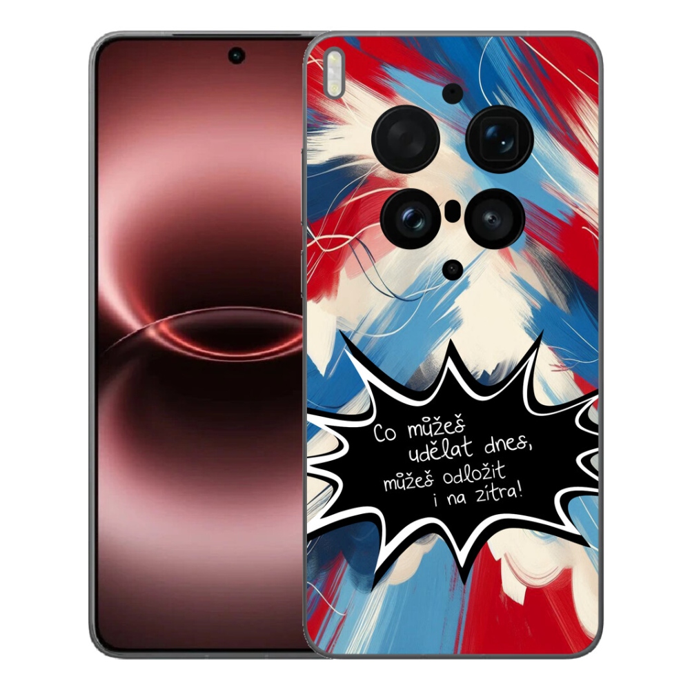 Gélový kryt mmCase na Vivo X300 Ultra - vtipný text 9 čierne pozadie