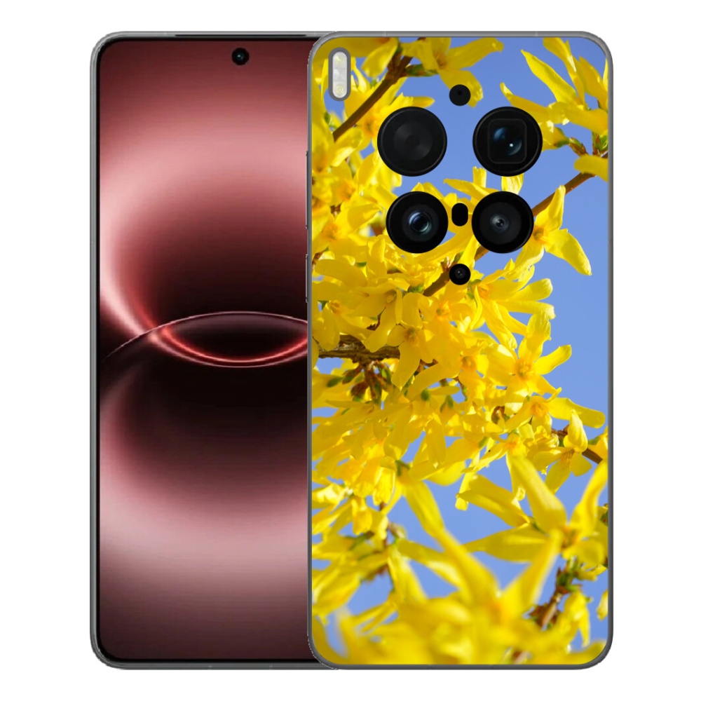 Gélový kryt mmCase na Vivo X300 Ultra - žlté kvety