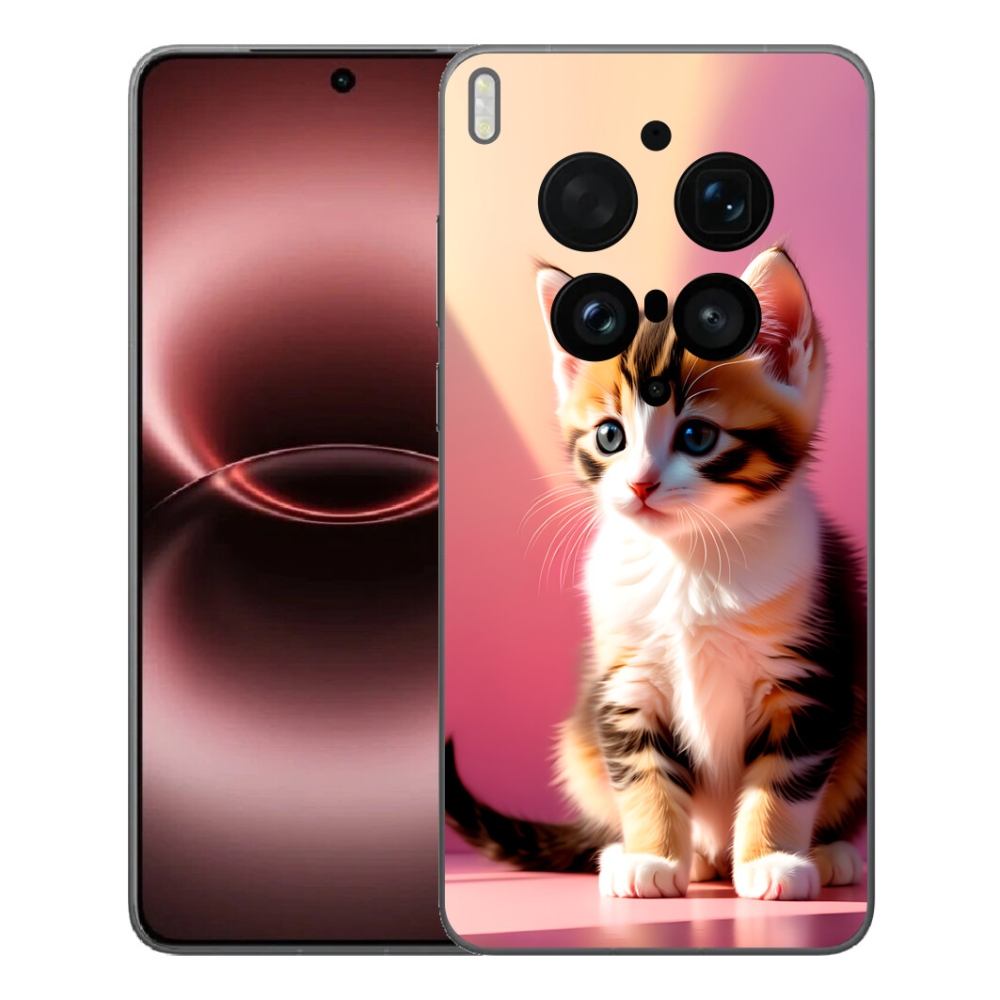 Gélový kryt mmCase na Vivo X300 Ultra - zvedavé mačiatko 2