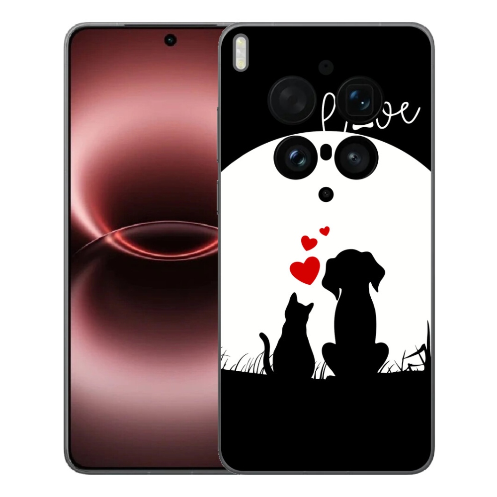 Gélový kryt mmCase na Vivo X300 Ultra - zvieracia láska
