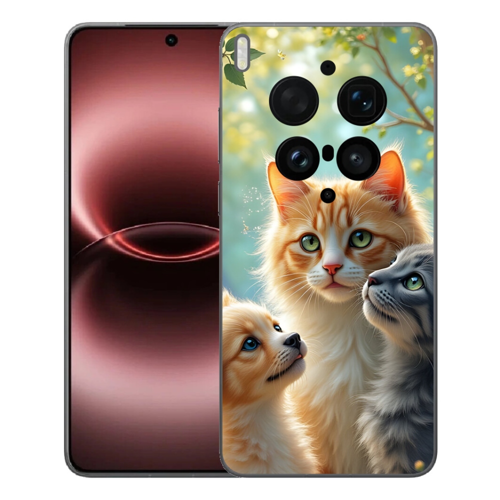 Gélový kryt mmCase na Vivo X300 Ultra - zvieracie priateľstvo 2