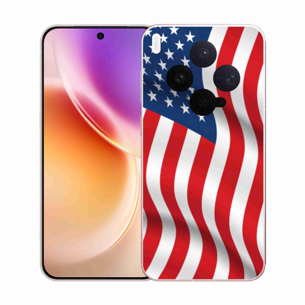 Gélový kryt mmCase na Vivo X300 - USA vlajka
