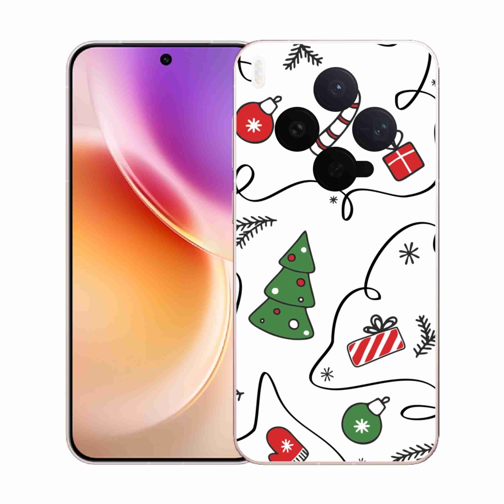 Gélový kryt mmCase na Vivo X300 - vianočné motívy