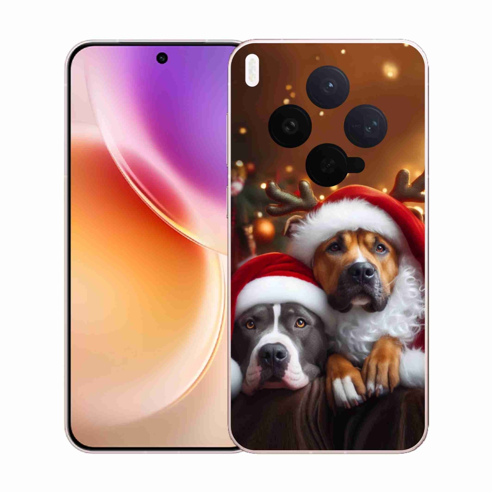 Gélový kryt mmCase na Vivo X300 - vianočné psy