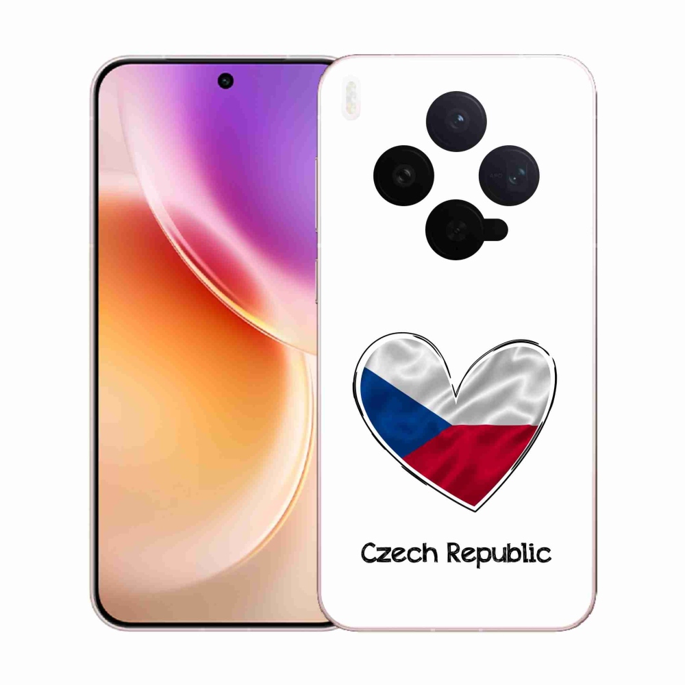 Gélový kryt mmCase na Vivo X300 - vlajka srdca biele pozadie