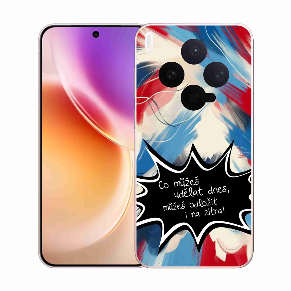 Gélový kryt mmCase na Vivo X300 - vtipný text 9 čierne pozadie