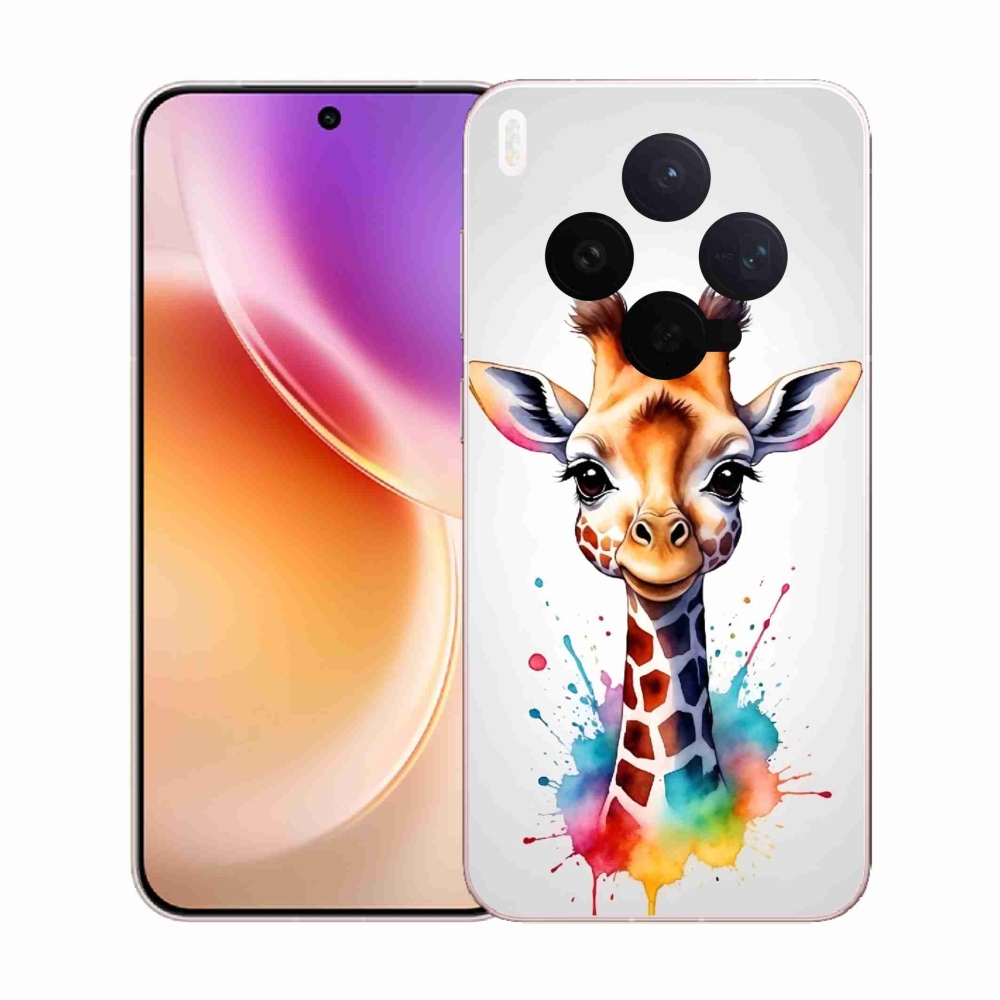 Gélový kryt mmCase na Vivo X300 - žirafa 1