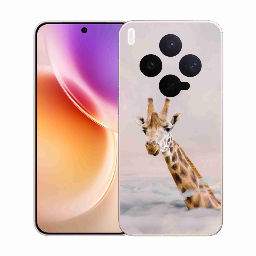 Gélový kryt mmCase na Vivo X300 - žirafa v oblakoch