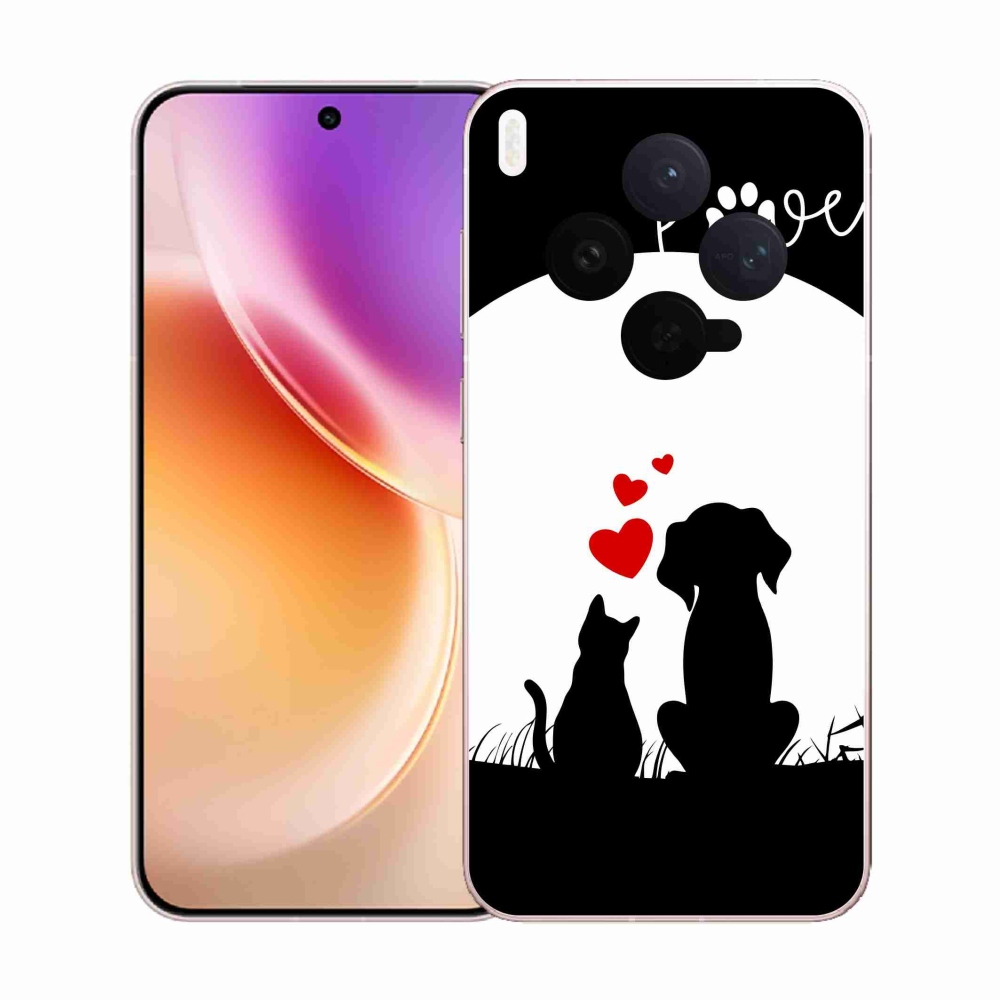 Gélový kryt mmCase na Vivo X300 - zvieracia láska