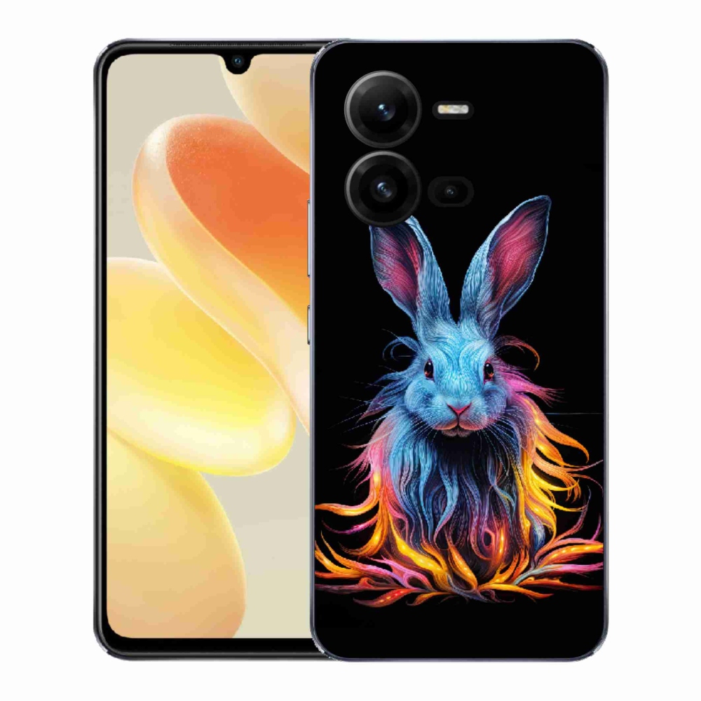 Gélový kryt mmCase na Vivo X80 Lite - abstraktný zajac