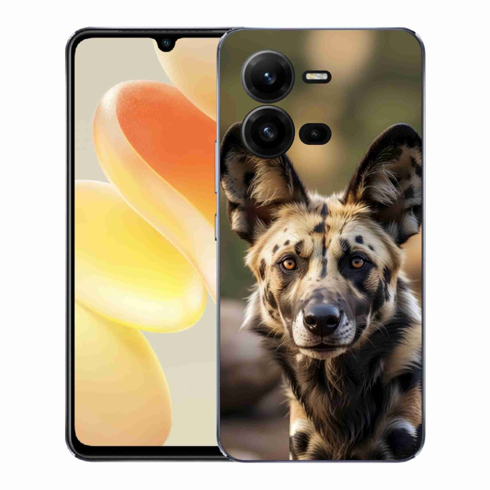 Gélový kryt mmCase na Vivo X80 Lite - africký divoký pes
