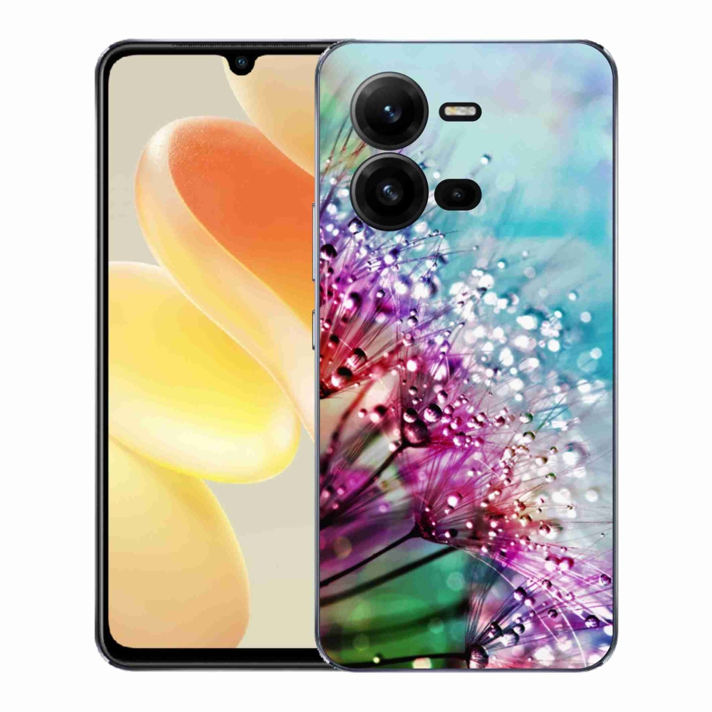Gélový kryt mmCase na Vivo X80 Lite - farebné kvety