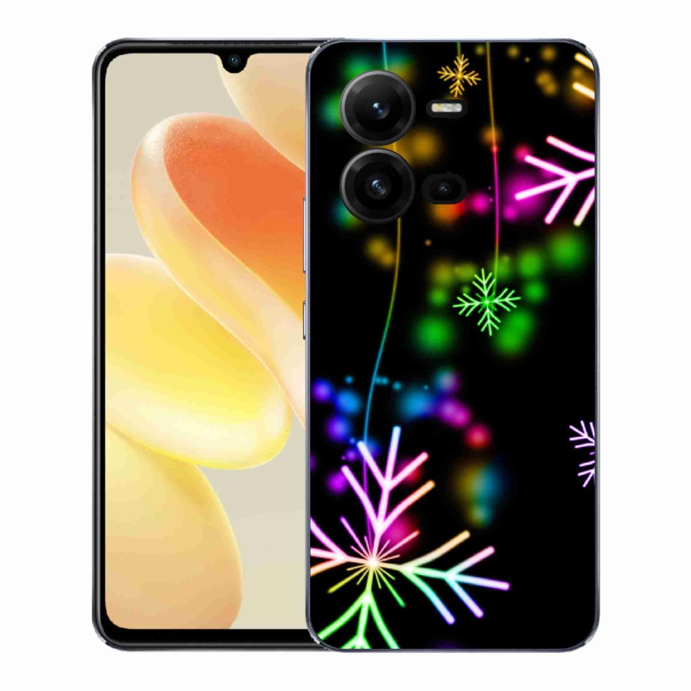 Gélový kryt mmCase na Vivo X80 Lite - farebné vločky