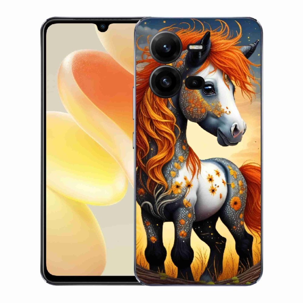 Gélový kryt mmCase na Vivo X80 Lite - farebný poník