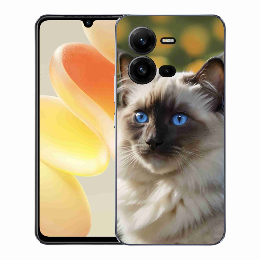 Gélový kryt mmCase na Vivo X80 Lite - biely ragdoll