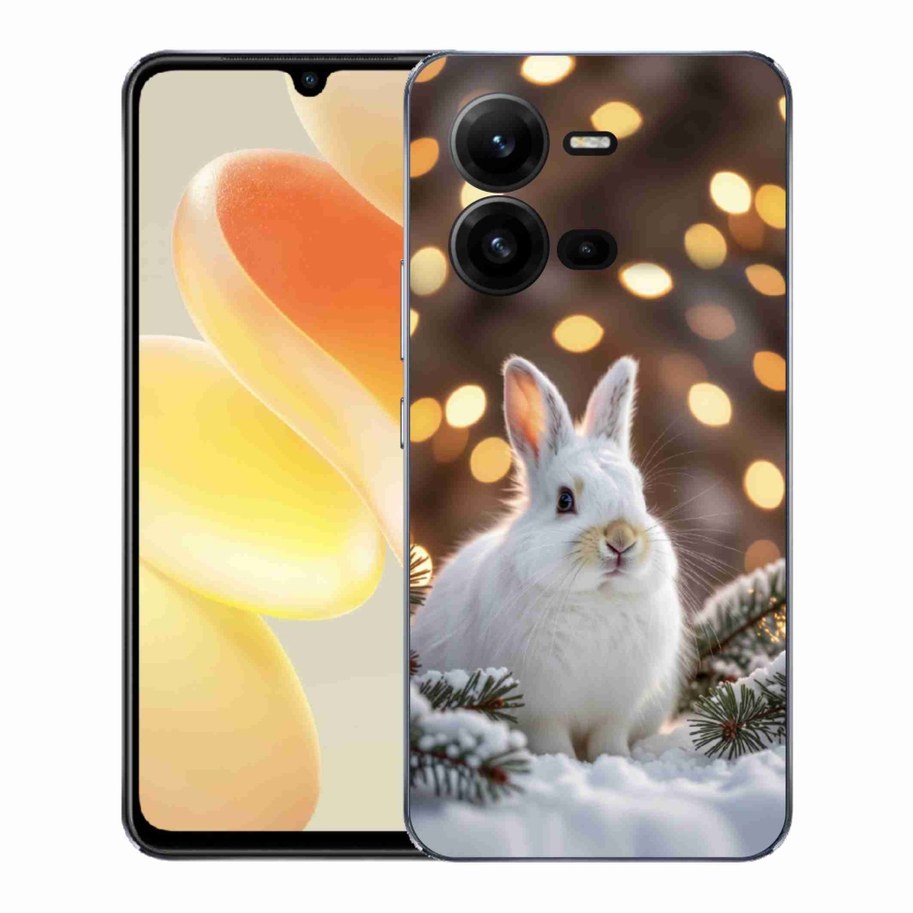 Gélový kryt mmCase na Vivo X80 Lite - biely zajac