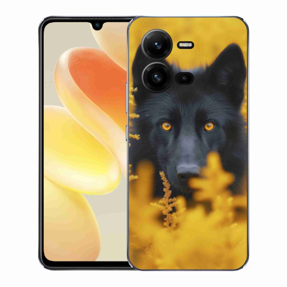 Gélový kryt mmCase na Vivo X80 Lite - čierny vlk 2