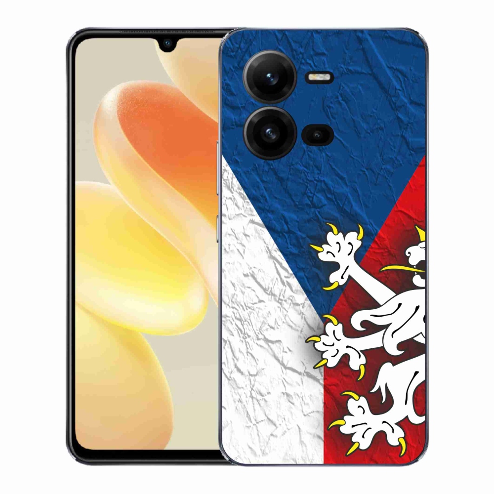 Gélový kryt mmCase na Vivo X80 Lite - česká vlajka 1