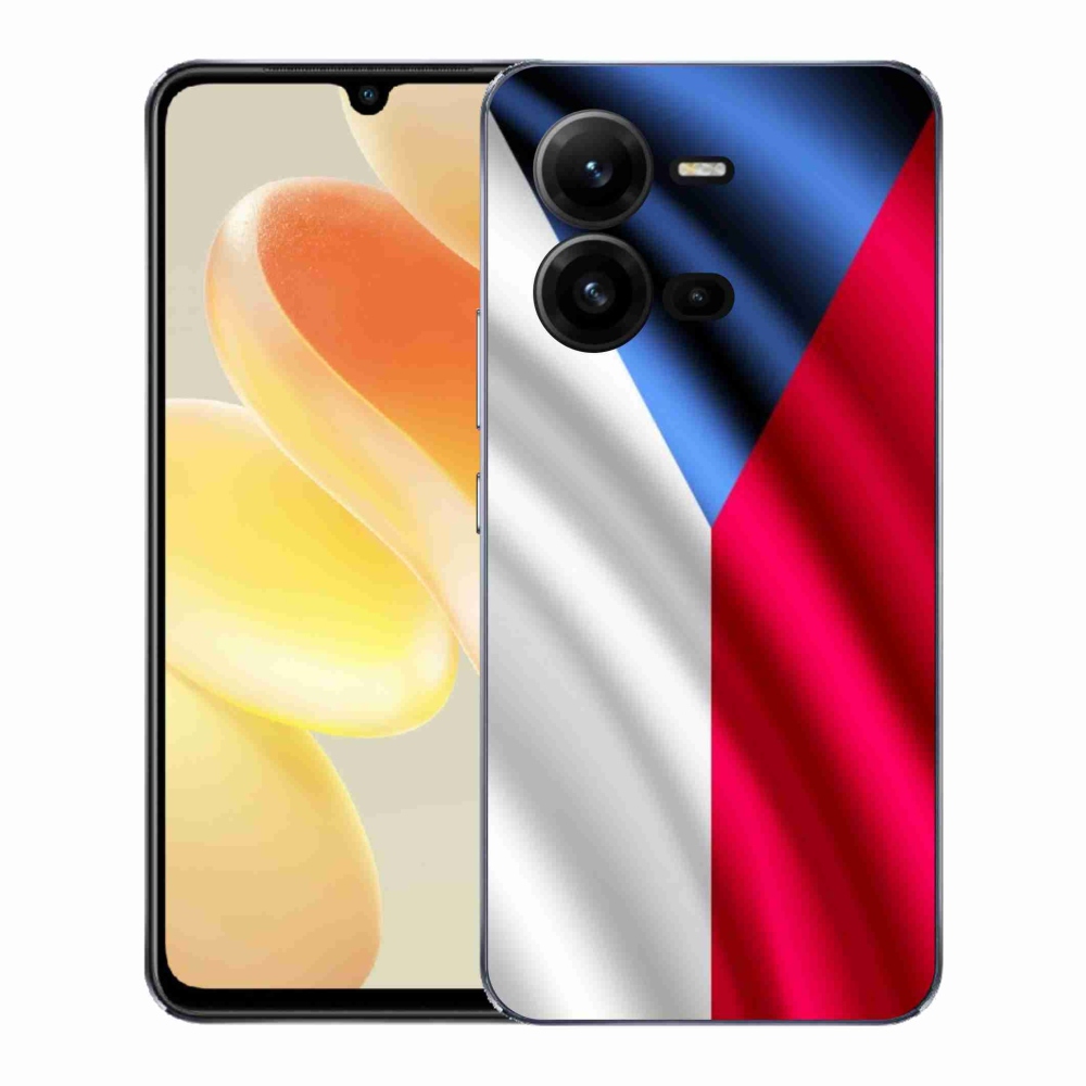 Gélový kryt mmCase na Vivo X80 Lite - česká vlajka