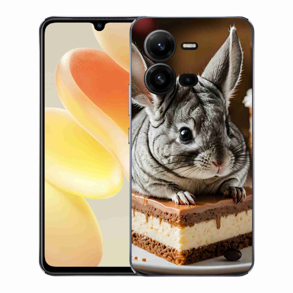 Gélový kryt mmCase na Vivo X80 Lite - činčila