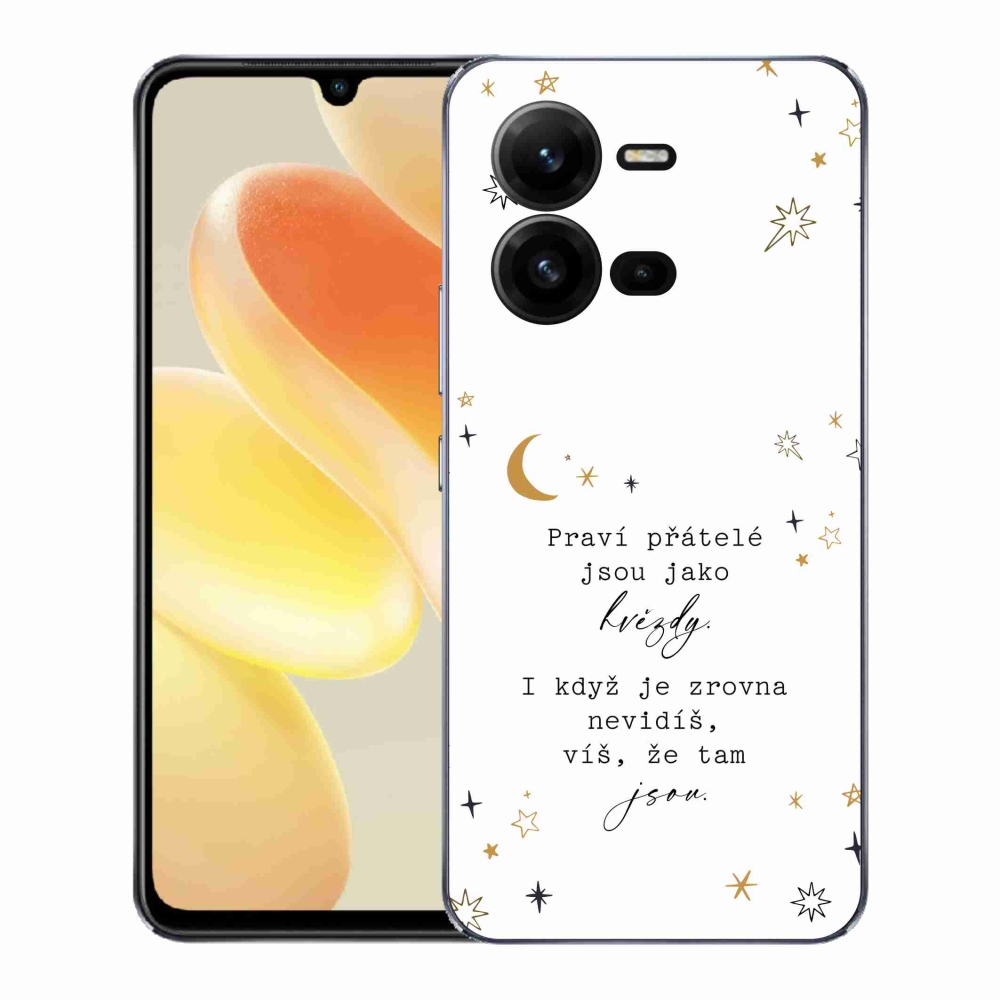 Gélový kryt mmCase na Vivo X80 Lite - citát 6 biele pozadie