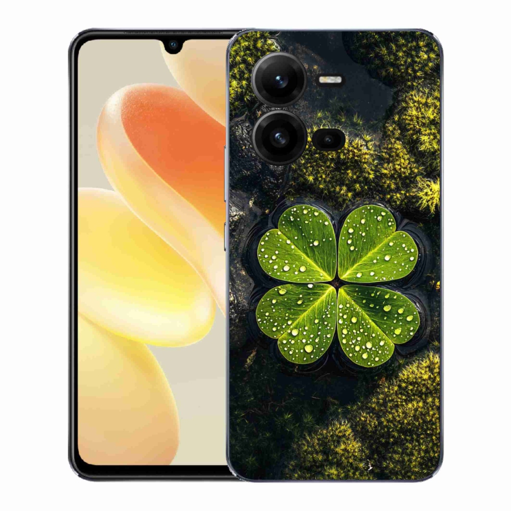 Gélový kryt mmCase na Vivo X80 Lite - štvorlístok