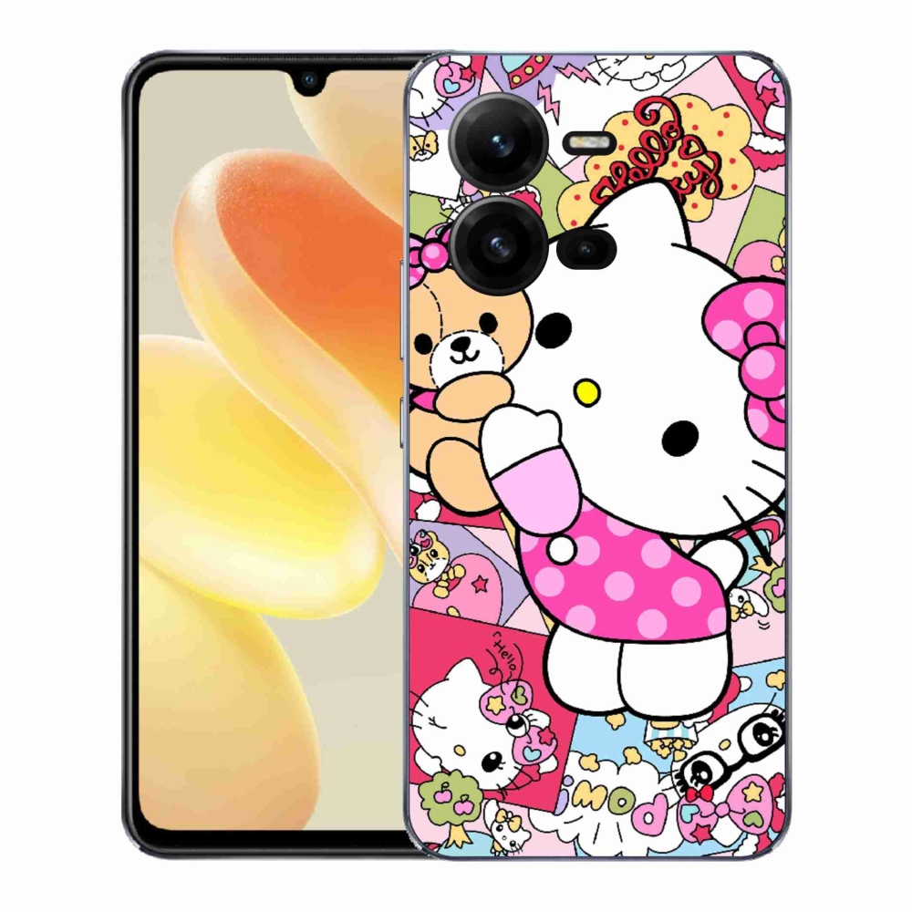 Gélový kryt mmCase na Vivo X80 Lite - cute kitty