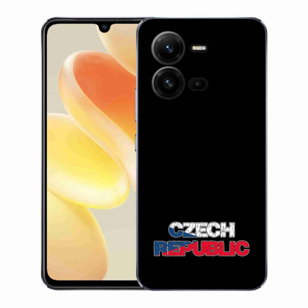 Gélový kryt mmCase na Vivo X80 Lite - Slovak Republic čierne pozadie
