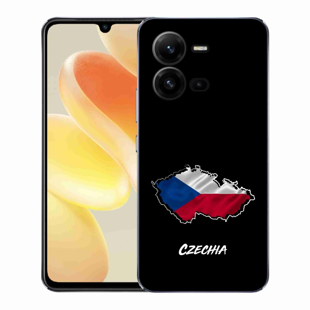 Gélový kryt mmCase na Vivo X80 Lite - Slovakia čierne pozadie