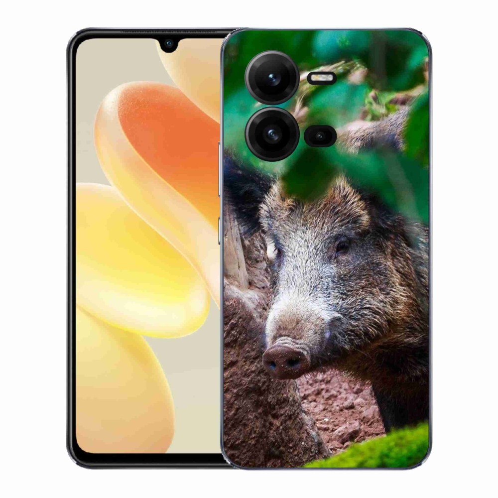 Gélový kryt mmCase na Vivo X80 Lite - divoké prasa